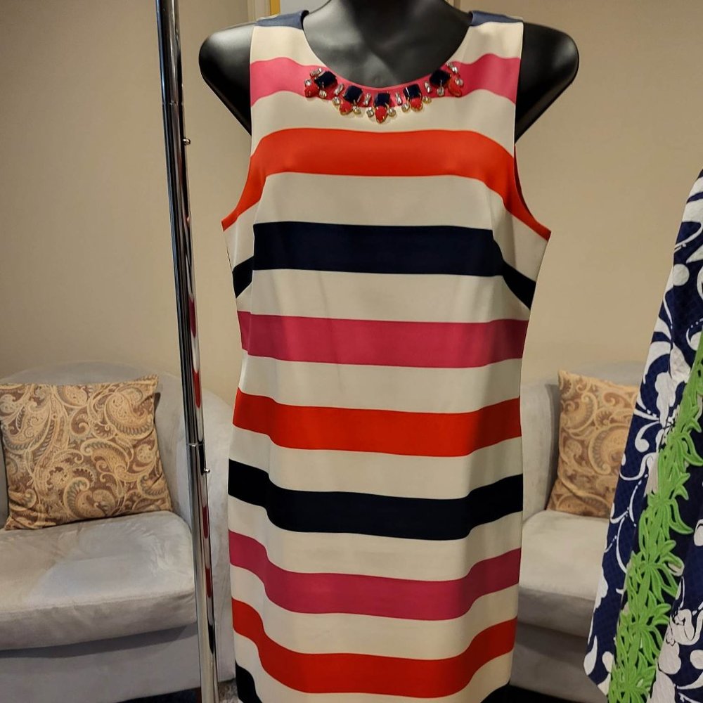 Striped Sheath Dress - Vince Camuto